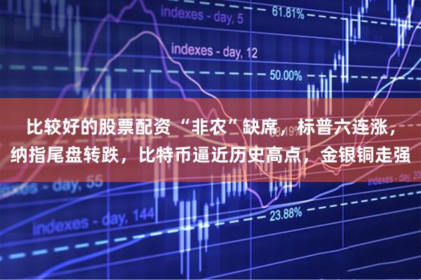 比较好的股票配资 “非农”缺席，标普六连涨，纳指尾盘转跌，比特币逼近历史高点，金银铜走强
